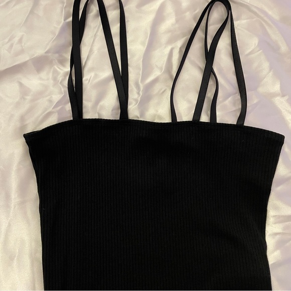 (New with Tags) The Range Black Strappy Top (Medium) - Picture 4 of 5